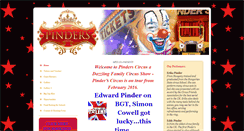 Desktop Screenshot of pinderscircus.co.uk
