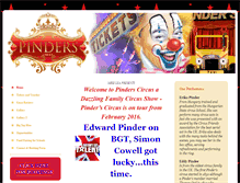 Tablet Screenshot of pinderscircus.co.uk